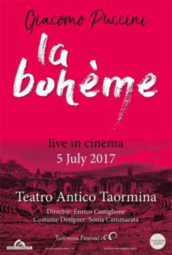 locandina La Boheme - Teatro Antico di Taormina