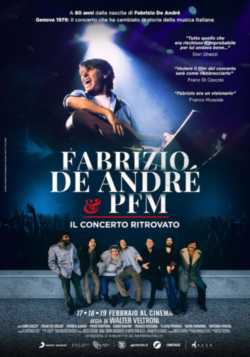 locandina manifesto Fabrizio De Andre' e PFM - Il concerto ritrovato