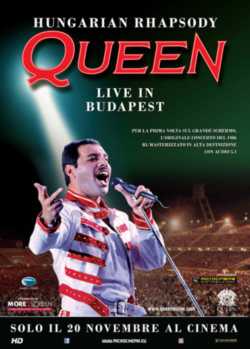 locandina Hungarian Rapsody Queen Live in Budapest