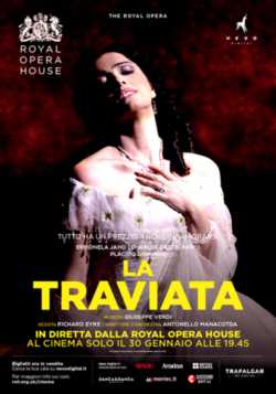 manifesto La traviata - Royal Opera House 2019 locandina manifesto La traviata - Royal Opera House 2019
