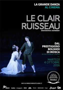 locandina manifesto Le Clair Ruisseau - Il balletto del Bolshoi 16-17
