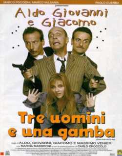 locandina Tre Uomini E Una Gamba